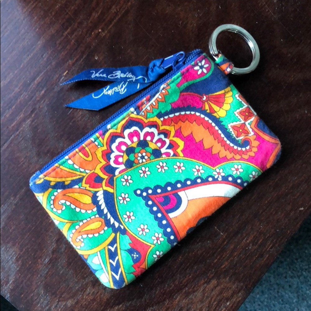 Vera Bradley card holder keychain